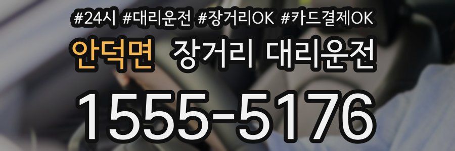 안덕면 장거리 대리운전