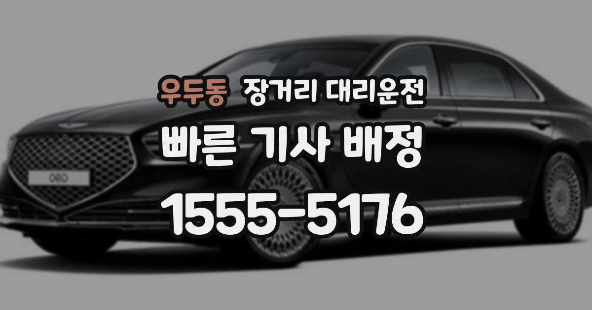 우두동 장거리 대리운전