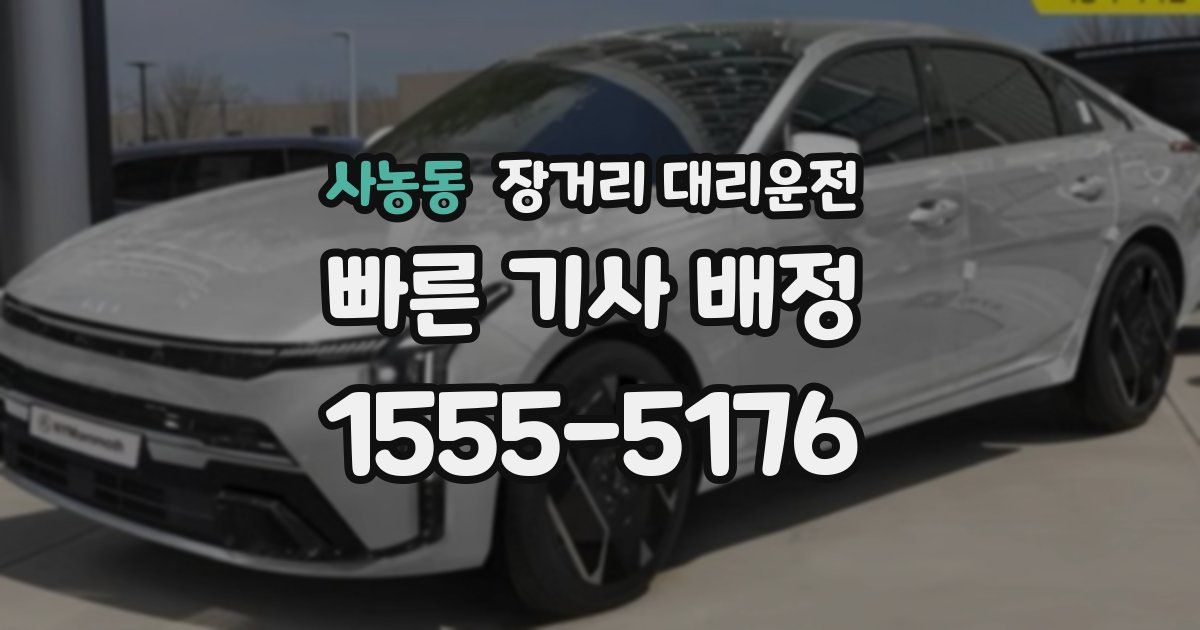 사농동 장거리 대리운전