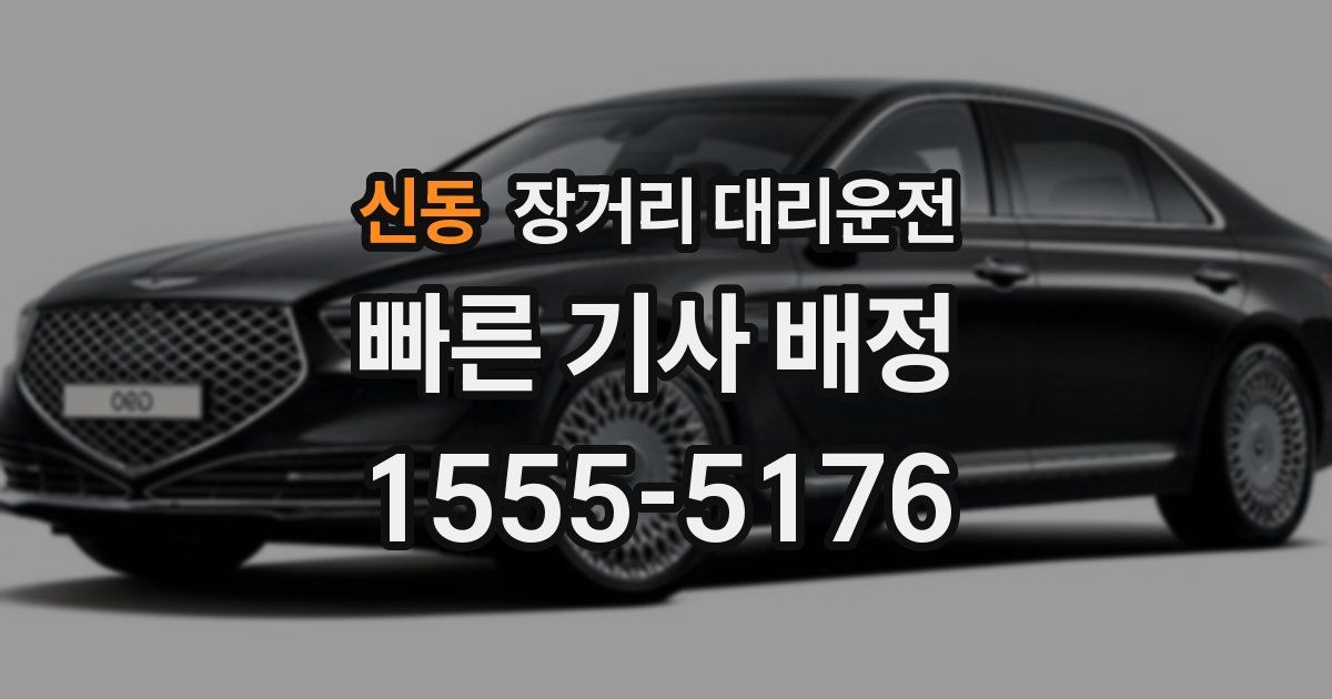 신동 장거리 대리운전