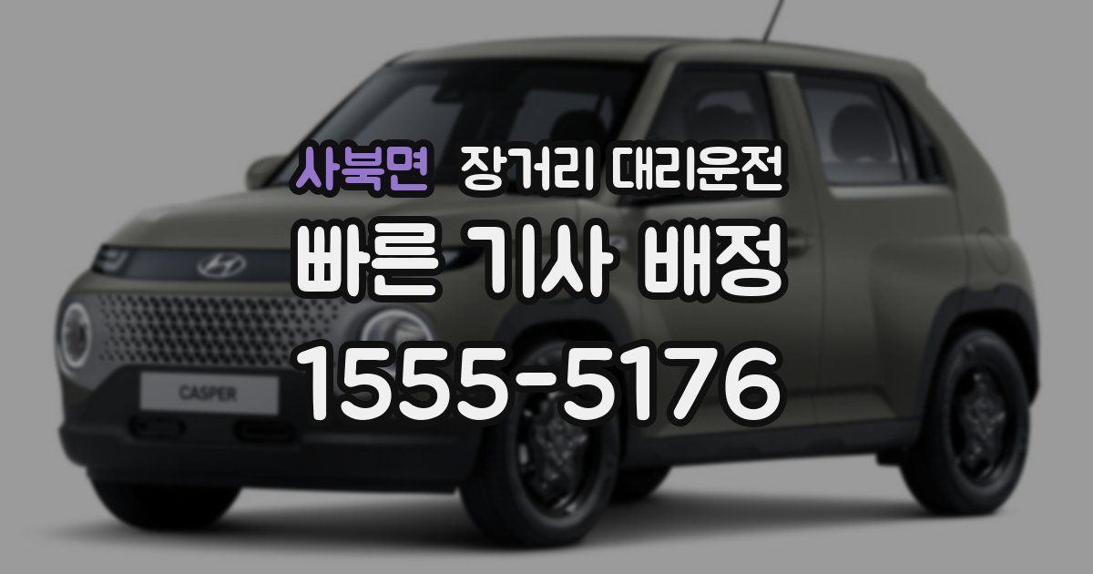 사북면 장거리 대리운전