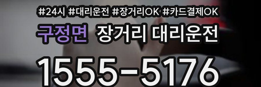 구정면 장거리 대리운전