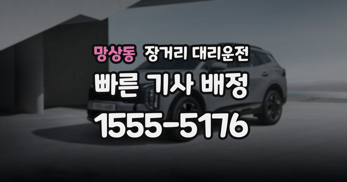 망상동 장거리 대리운전