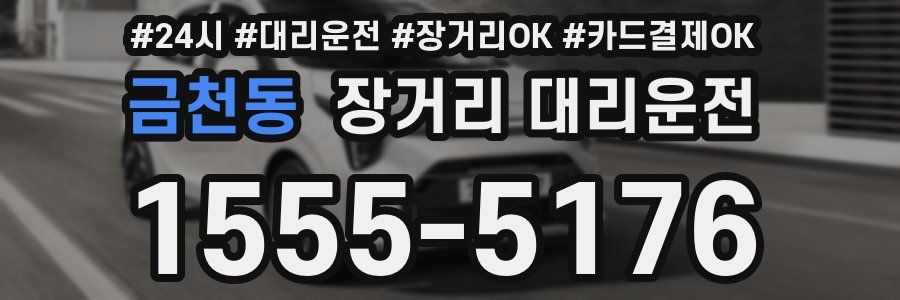 금천동 장거리 대리운전