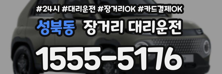 성북동 장거리 대리운전