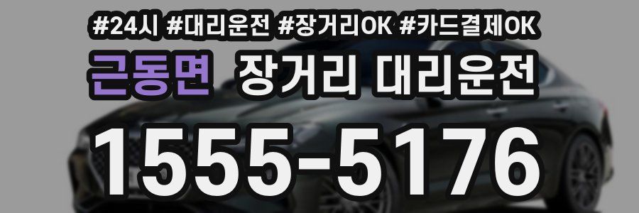 근동면 장거리 대리운전