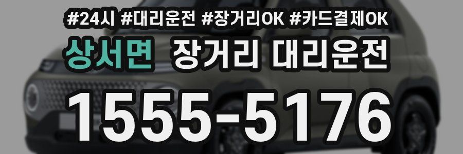 상서면 장거리 대리운전
