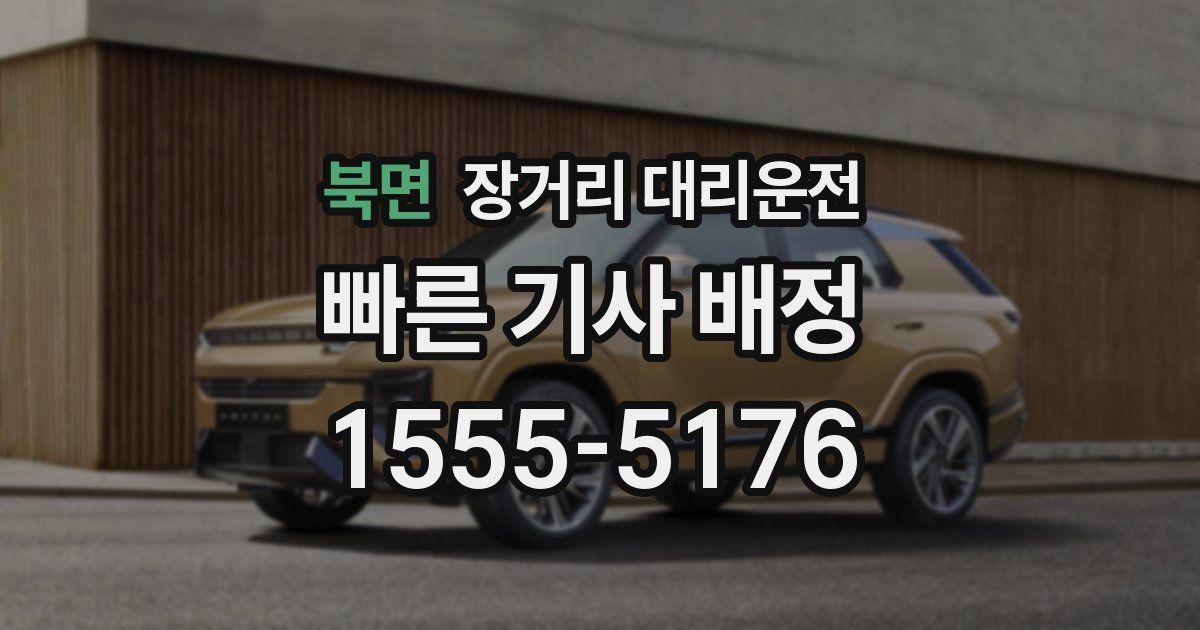 북면 장거리 대리운전