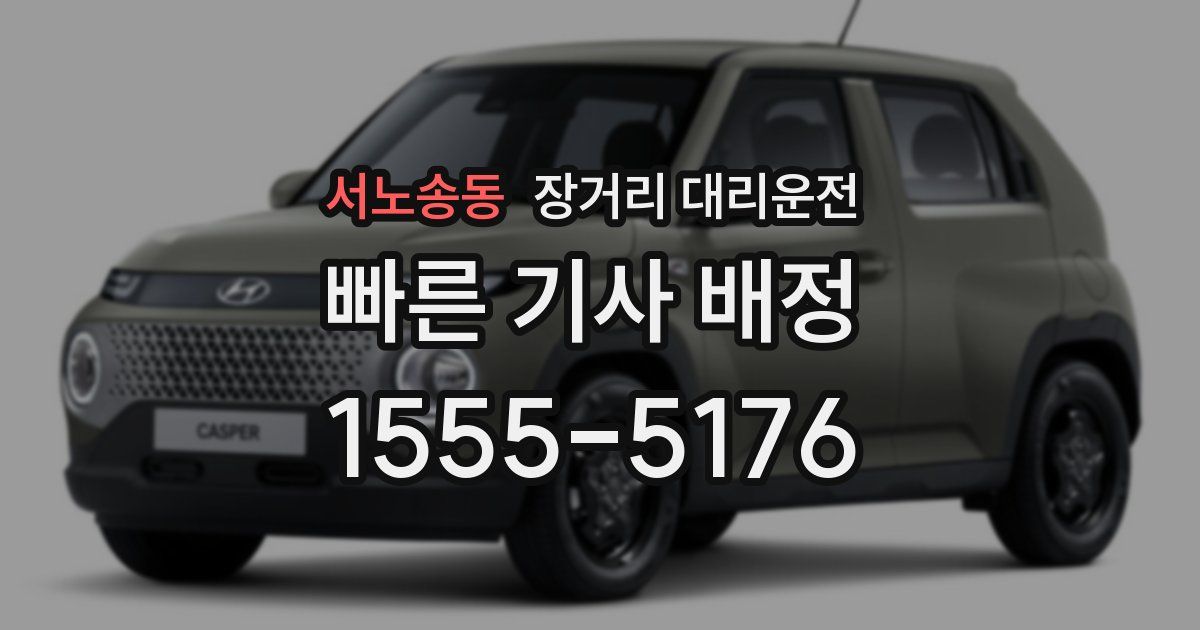 서노송동 장거리 대리운전