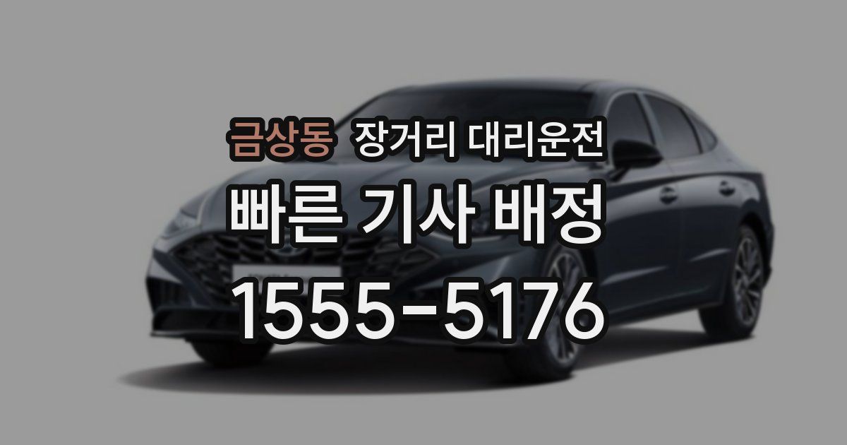 금상동 장거리 대리운전