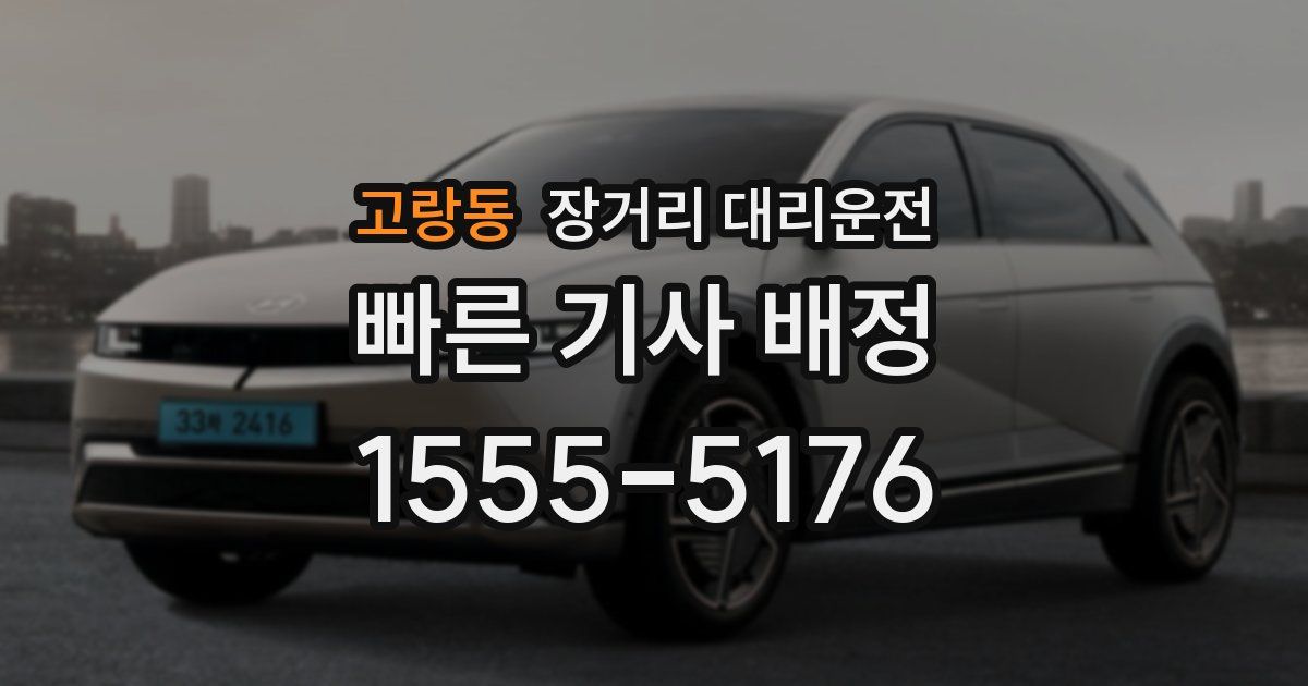 고랑동 장거리 대리운전