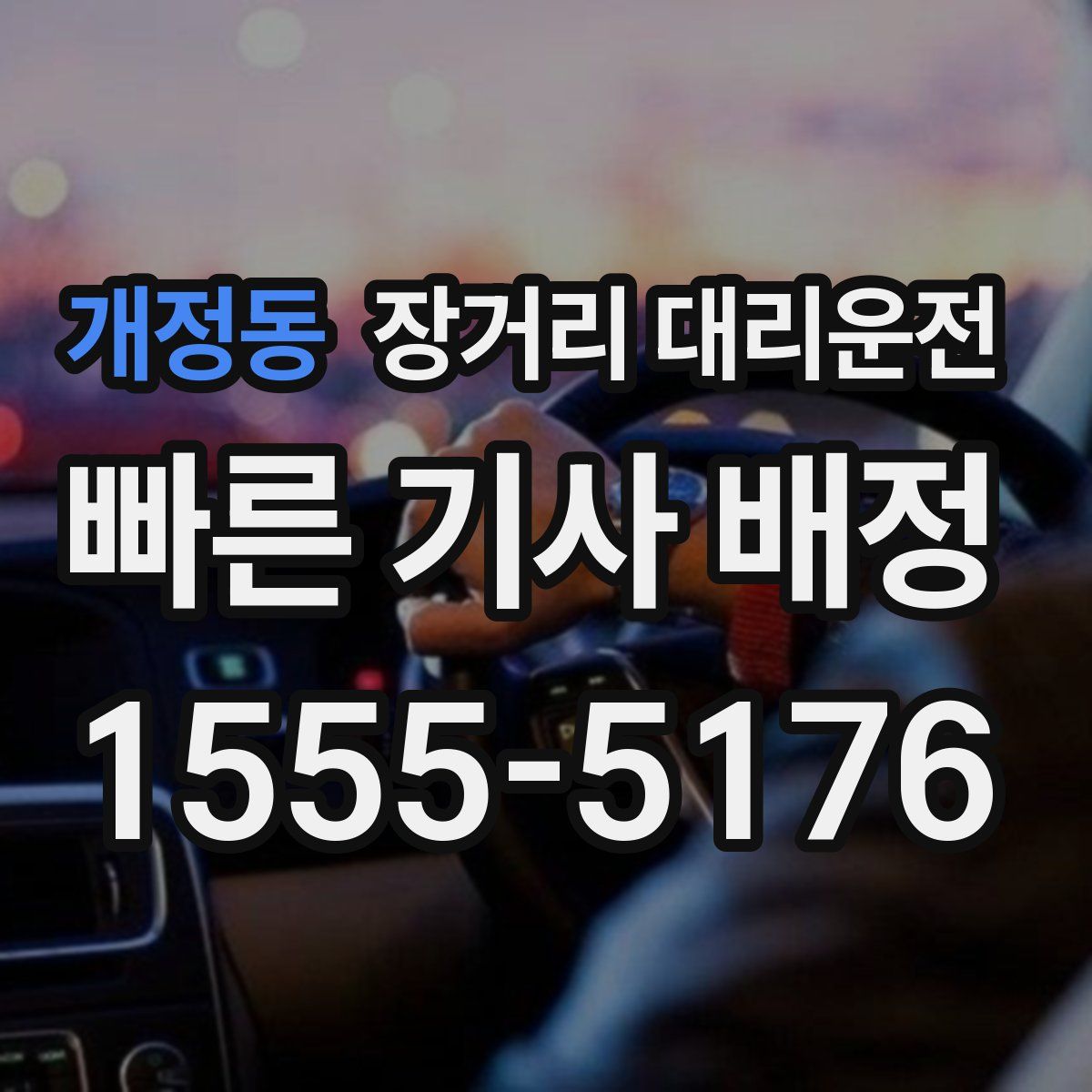 개정동 장거리 대리운전