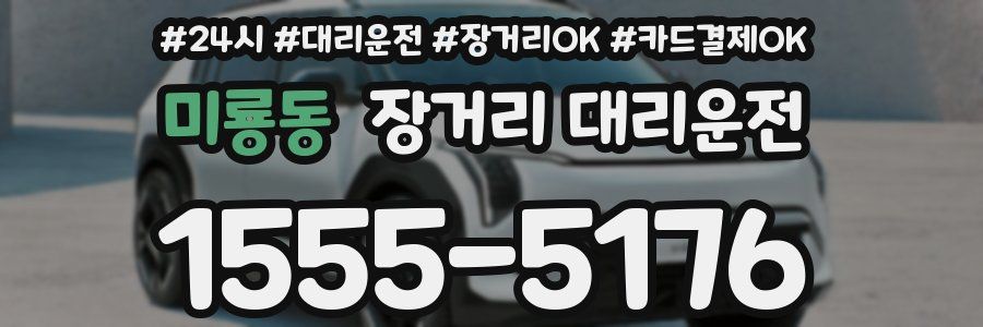 미룡동 장거리 대리운전