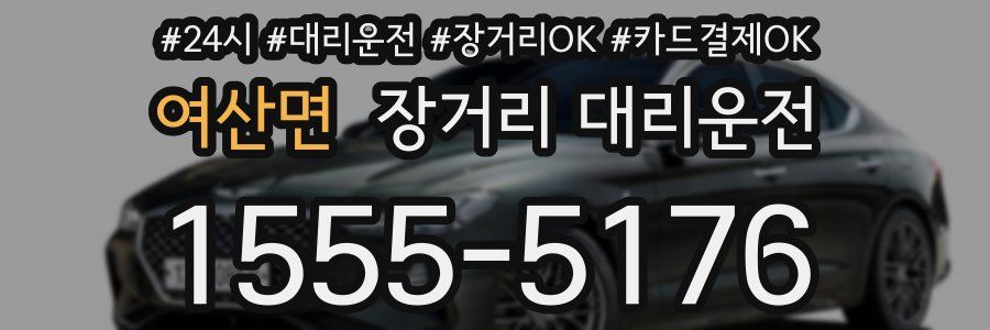 여산면 장거리 대리운전