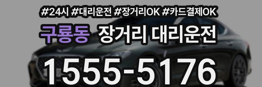 구룡동 장거리 대리운전