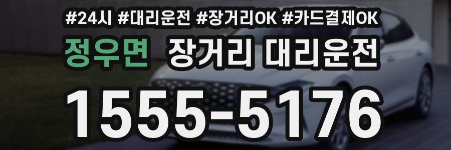 정우면 장거리 대리운전