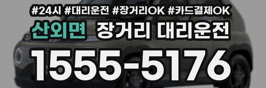 산외면 장거리 대리운전