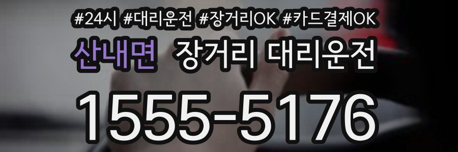 산내면 장거리 대리운전