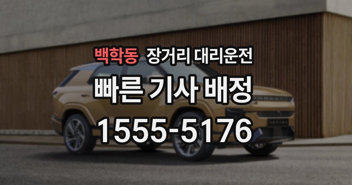 백학동 장거리 대리운전