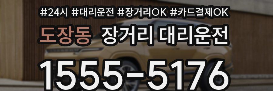 도장동 장거리 대리운전