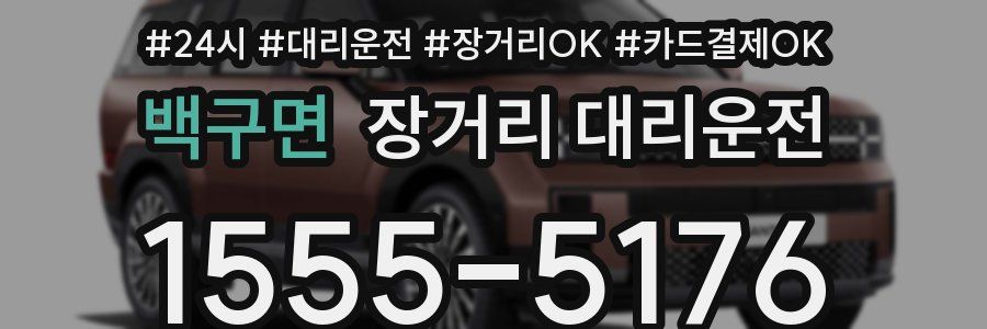 백구면 장거리 대리운전