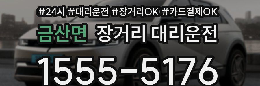금산면 장거리 대리운전
