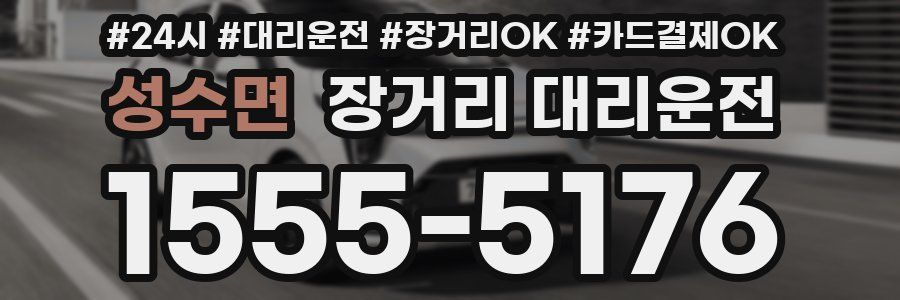 성수면 장거리 대리운전