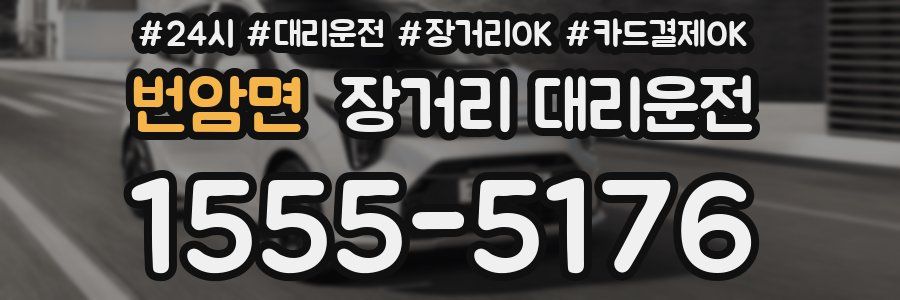 번암면 장거리 대리운전