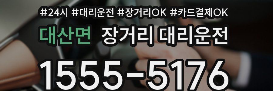 대산면 장거리 대리운전