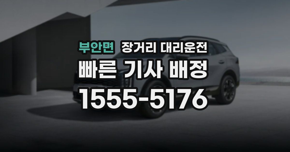 부안면 장거리 대리운전