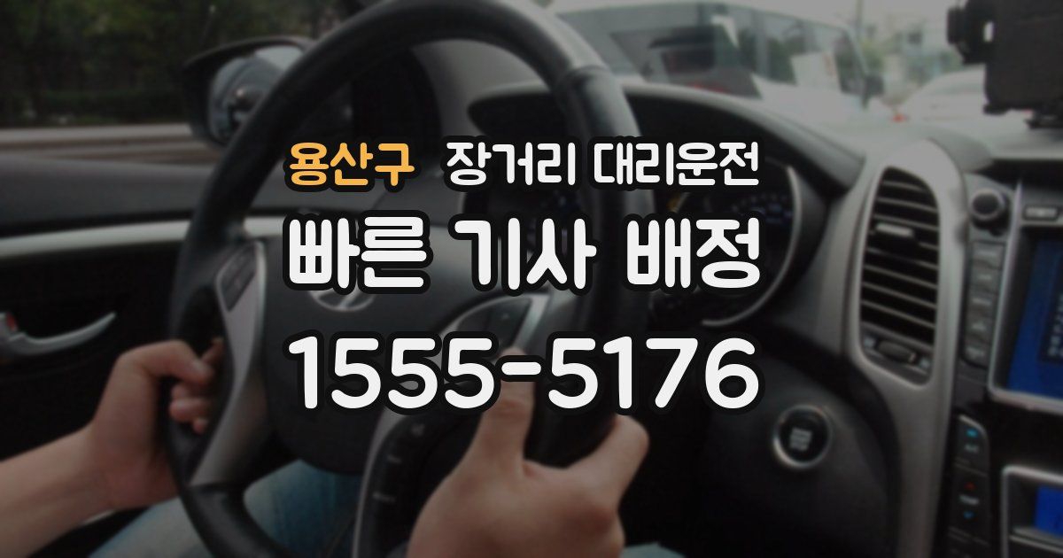 용산구 장거리 대리운전