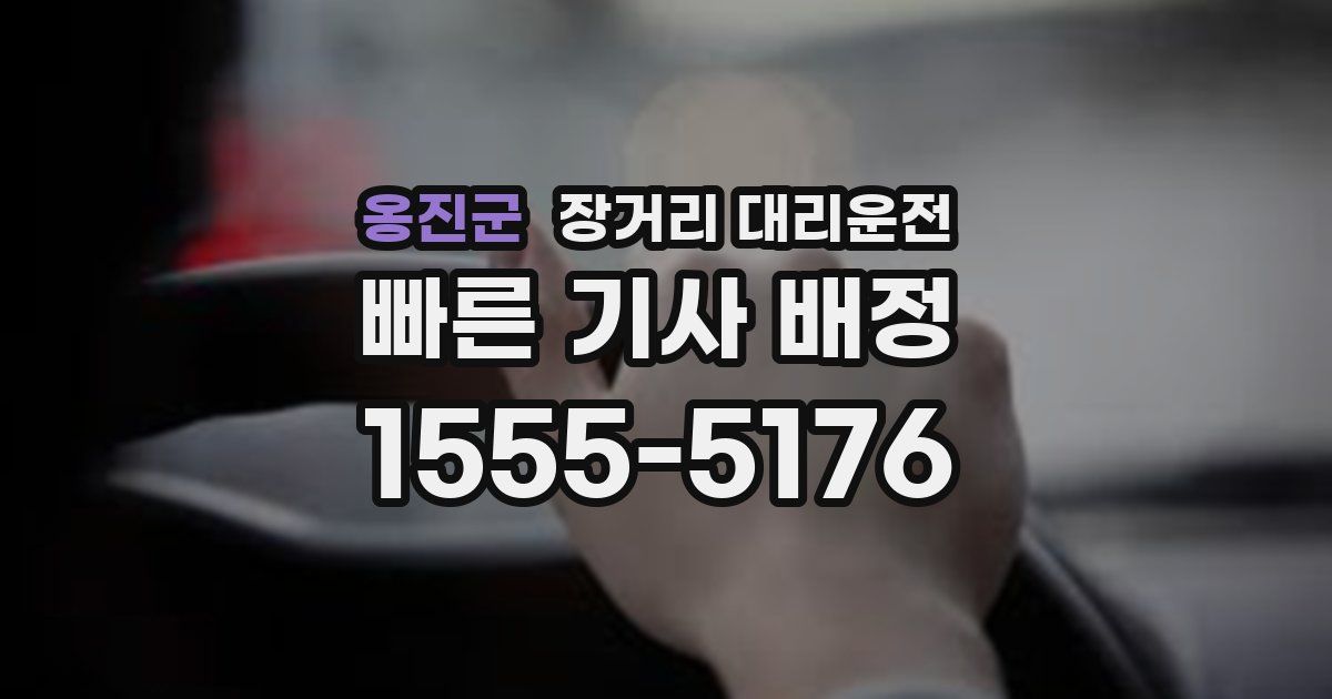 옹진군 장거리 대리운전