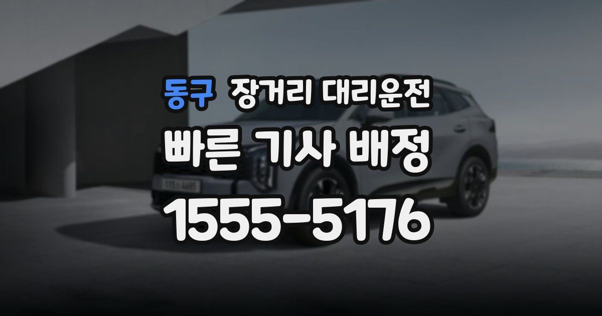 동구 장거리 대리운전