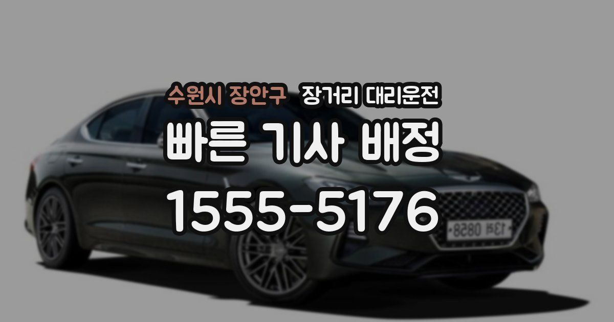 수원시 장안구 장거리 대리운전