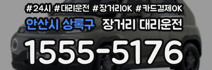안산시 상록구 장거리 대리운전
