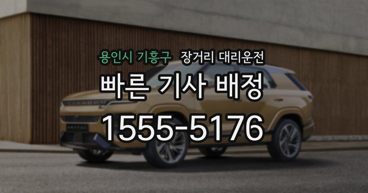 용인시 기흥구 장거리 대리운전