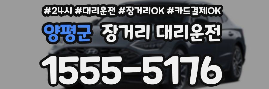 양평군 장거리 대리운전