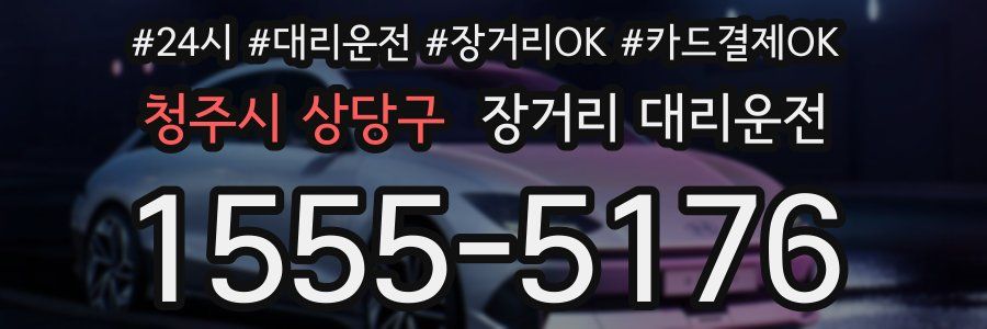 청주시 상당구 장거리 대리운전