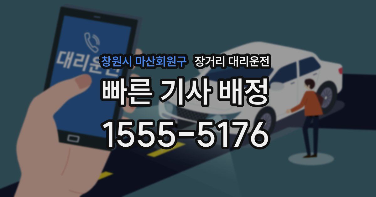 창원시 마산회원구 장거리 대리운전