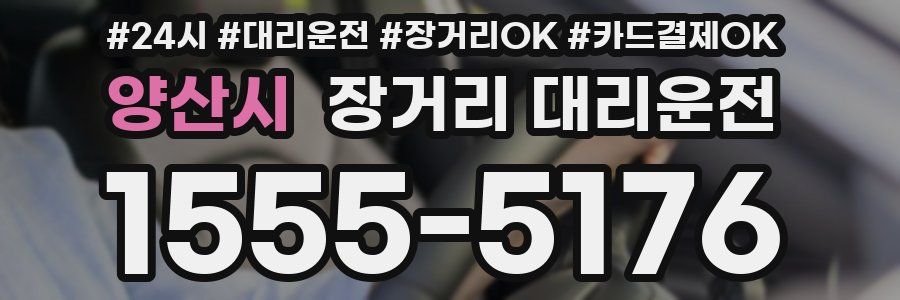 양산시 장거리 대리운전