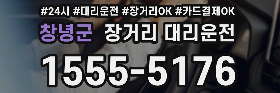 창녕군 장거리 대리운전
