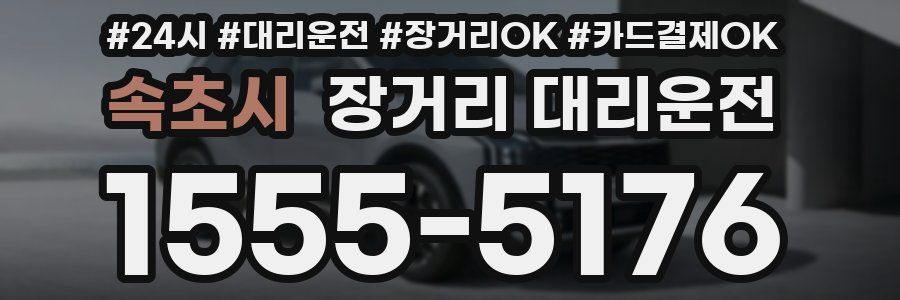 속초시 장거리 대리운전