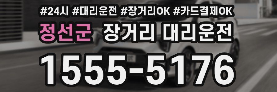 정선군 장거리 대리운전
