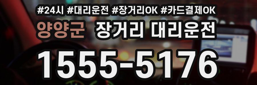 양양군 장거리 대리운전