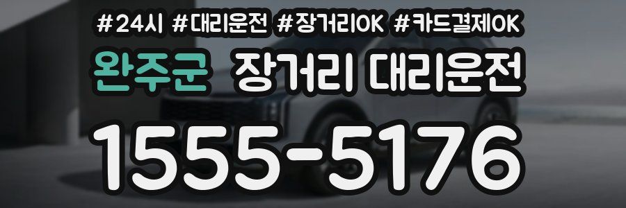 완주군 장거리 대리운전