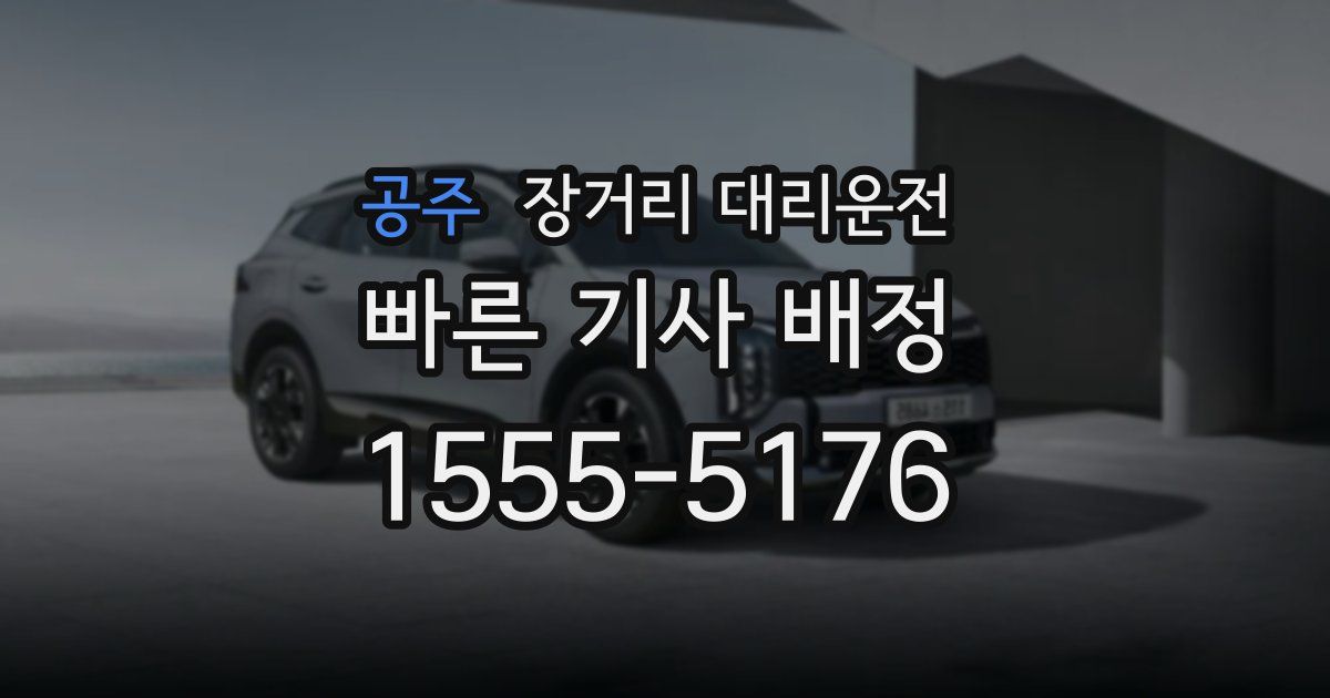 공주 장거리 대리운전