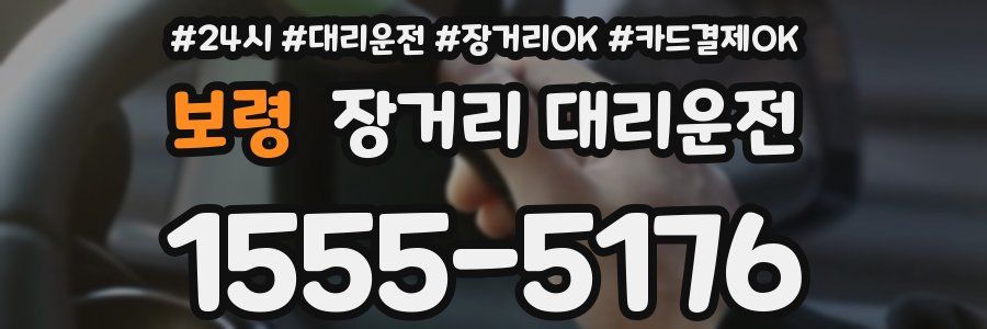 보령 장거리 대리운전