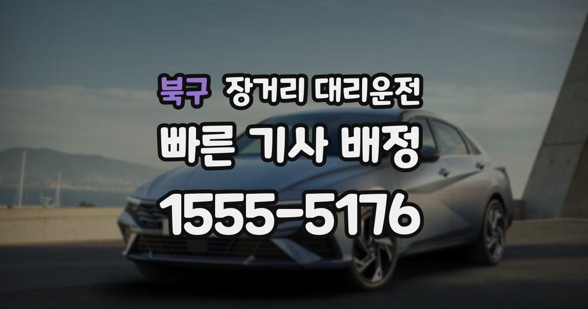 북구 장거리 대리운전