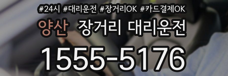 양산 장거리 대리운전