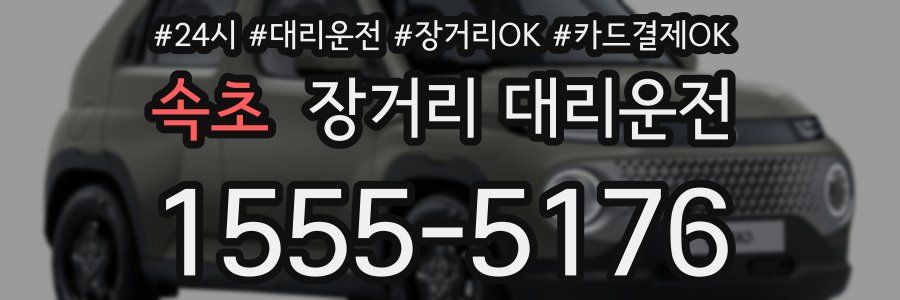 속초 장거리 대리운전